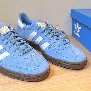Blue adidas sambas size 7